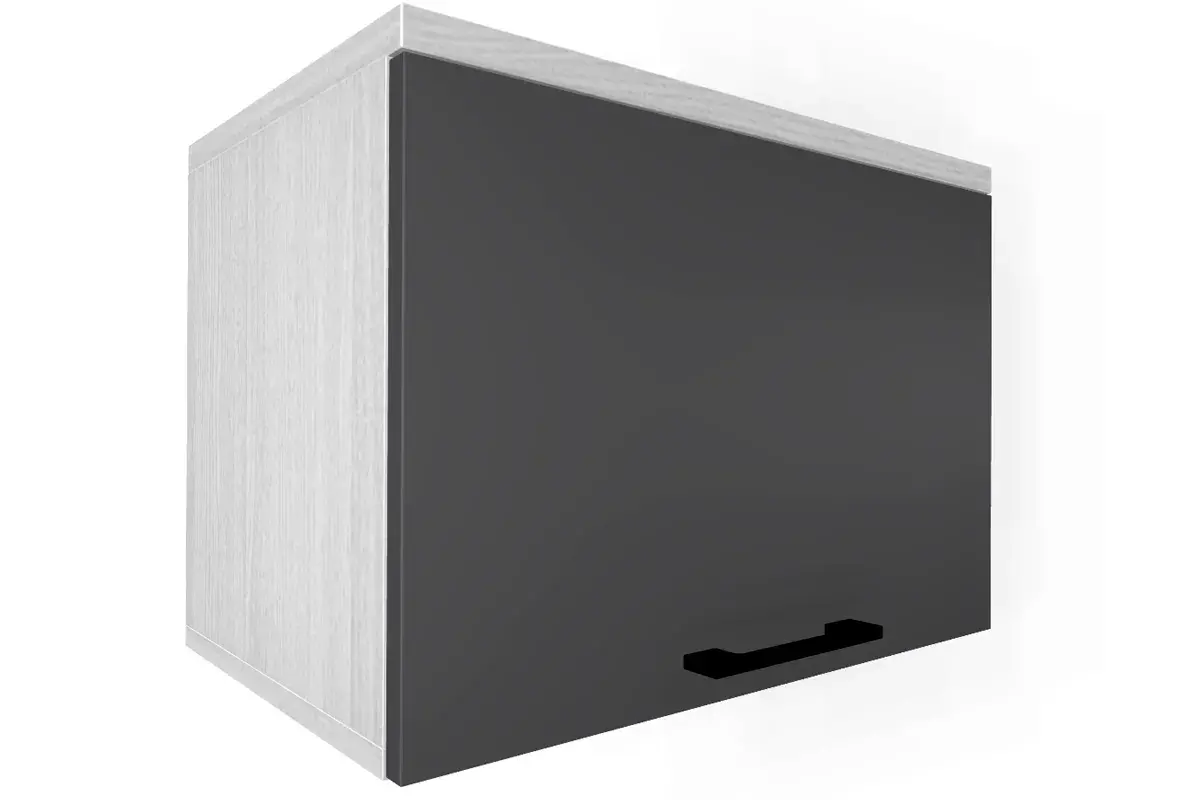 Прихожая Грейс комплект 5 (Снежный Ясень/Антрацит Матовый) — Мебель-центр Озерцо