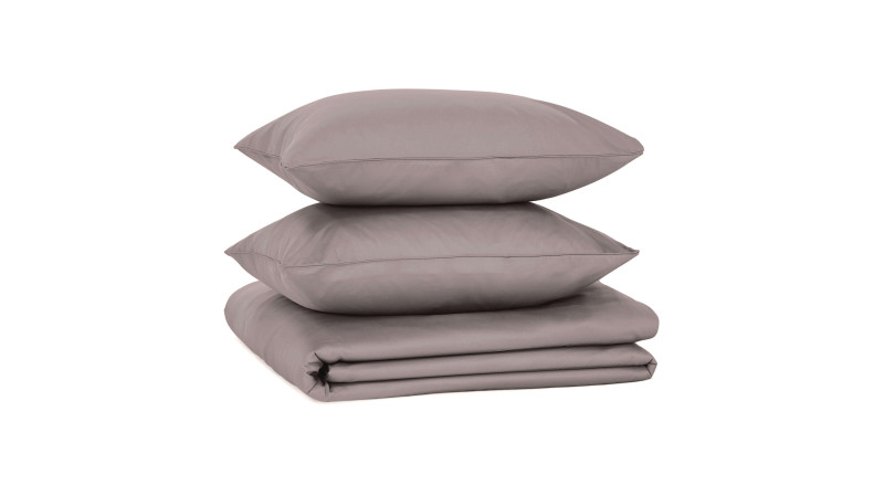 Постельное белье Maco Sateen, цвет: Пепельный 140x205, без простыни в мебель-центре Озерцо