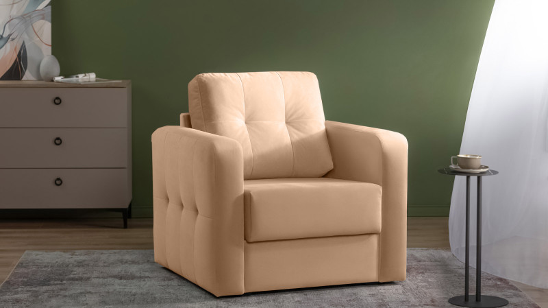 Кресло Loko Pro с широкими подлокотниками, Тк. Casanova Beige 85x95 — купить в Озерце