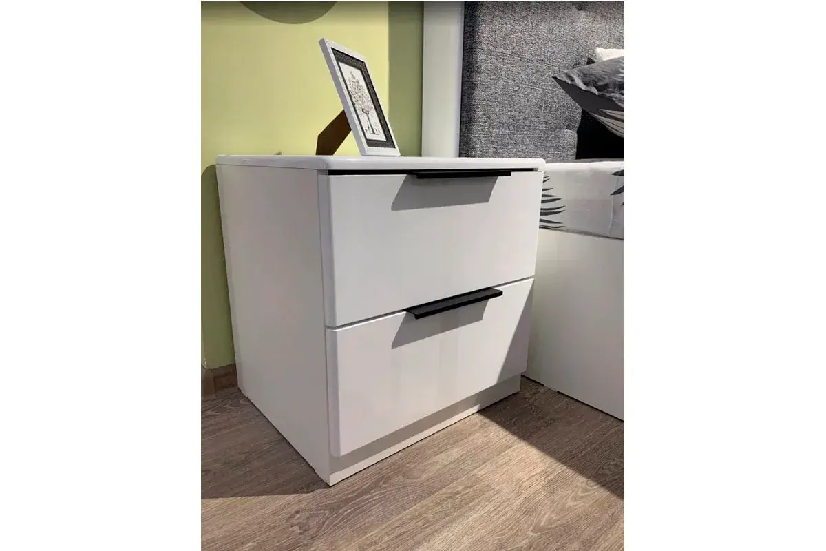 Спальня Тесса (Белый жемчуг/Белый глянец) - купить в Озерце