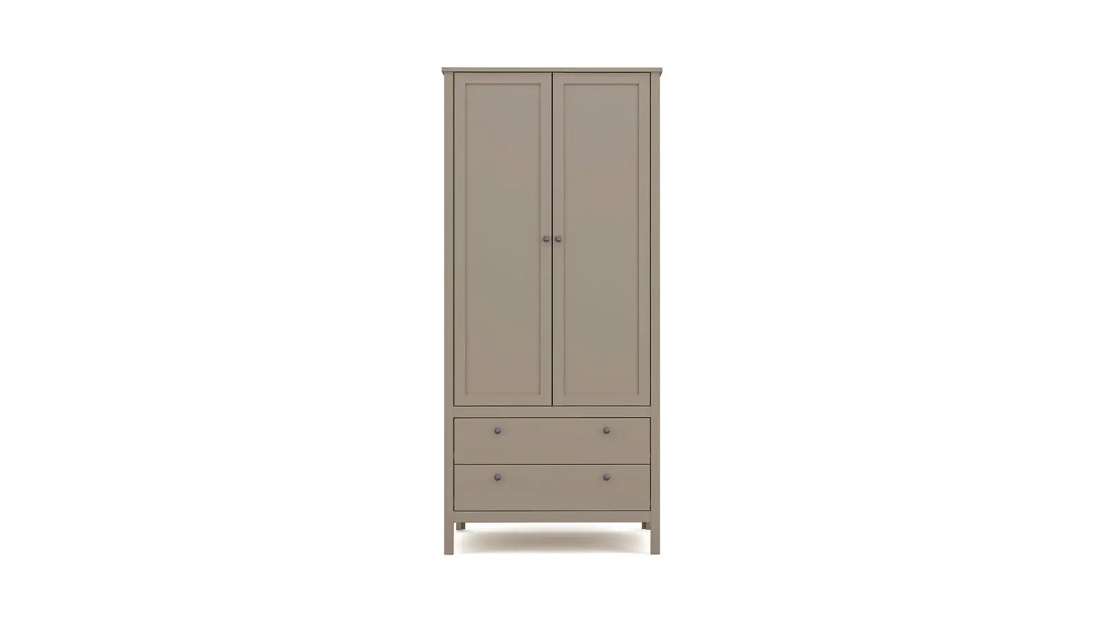 Шкаф двухдверный с ящиками Kasli, цвет Белый 61x91 — купить в Озерце