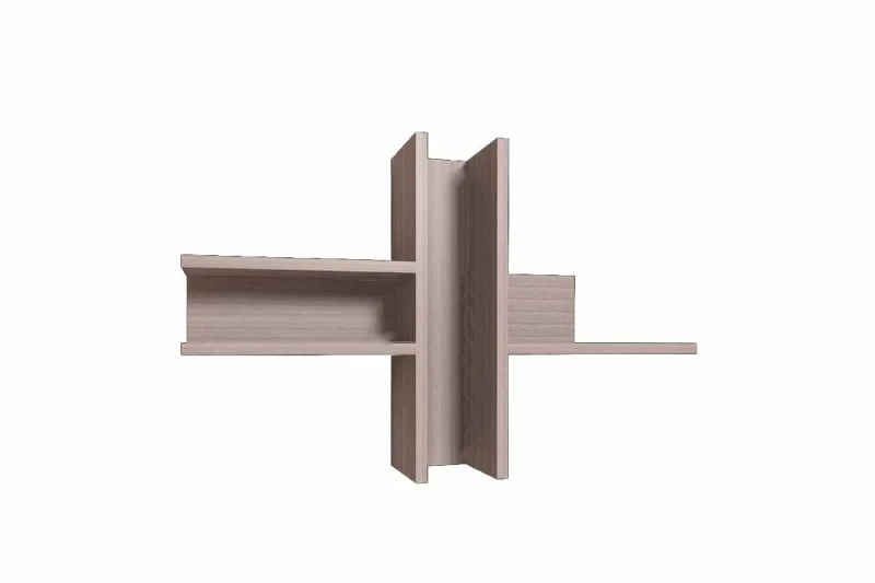 Стеллаж Кристи Ясень Шимо Светлый в мебель-центре Озерцо