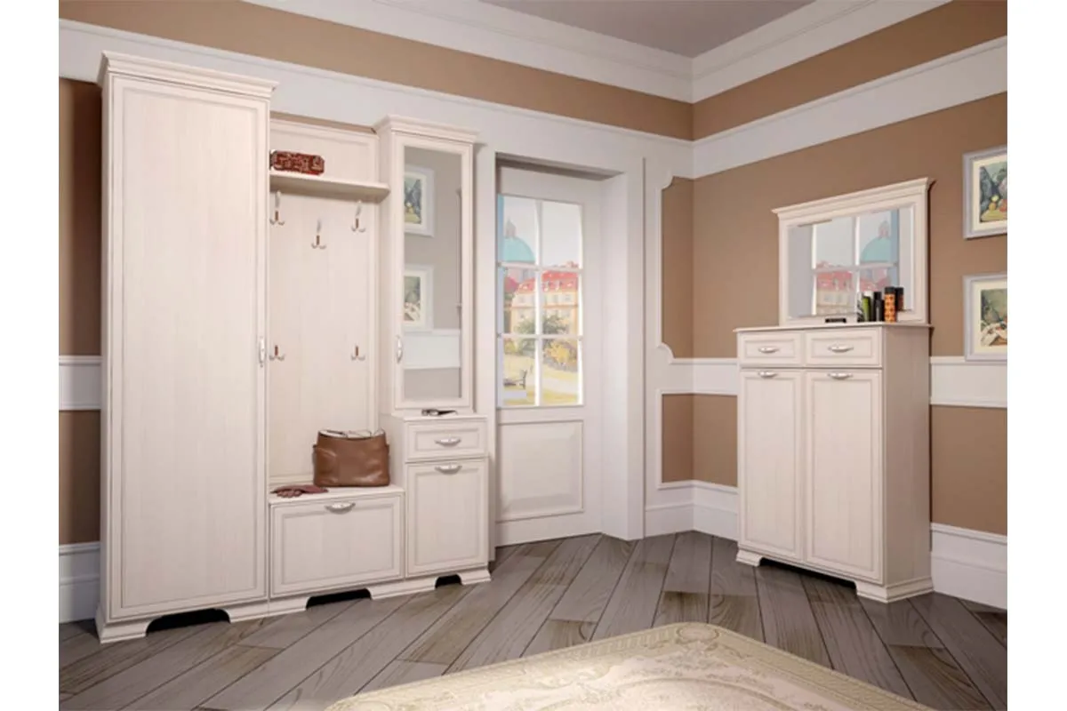 Венеция 24 Вешалка настенная Бодега светлая — Мебель-центр Озерцо