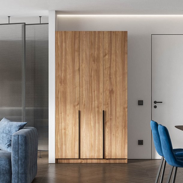 Босс Стандарт 120*220 шкаф распашной 3Д+ящики 01 Орех Селект в мебель-центре Озерцо