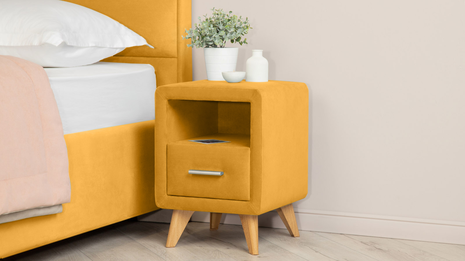 Тумба Leda, ткань Sky Velvet 30 36x36.5 — купить в Озерце