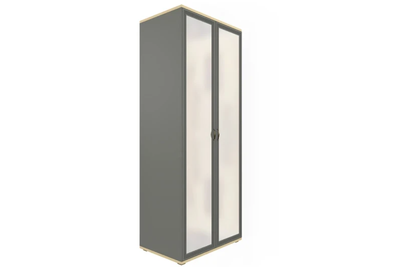 Шкаф для одежды и белья ШК-1009-АС-СО (Ясень Асахи/Серый Оникс) в мебель-центре Озерцо