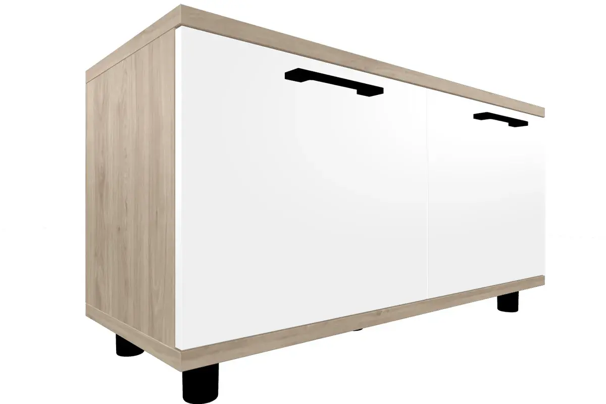 Прихожая Грейс комплект 1 (Гикори Джексон Светлый/Белый Бриллиант Глянцевый) — Мебель-центр Озерцо