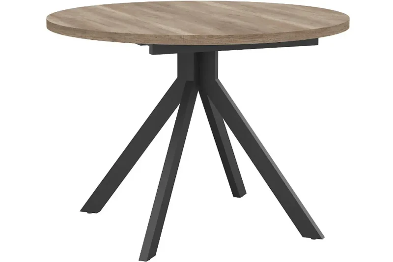 Стол раздвижной Толедо 1100+350 (Дуб Каньон/Черный) - купить в Озерце