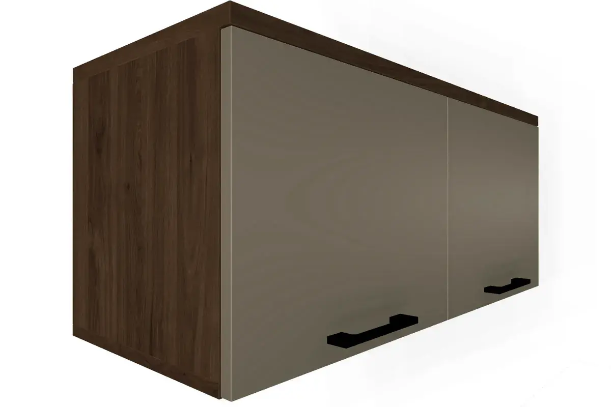 Прихожая Грейс комплект 1 (Гикори Джексон Темный/Латте Матовый) — Мебель-центр Озерцо