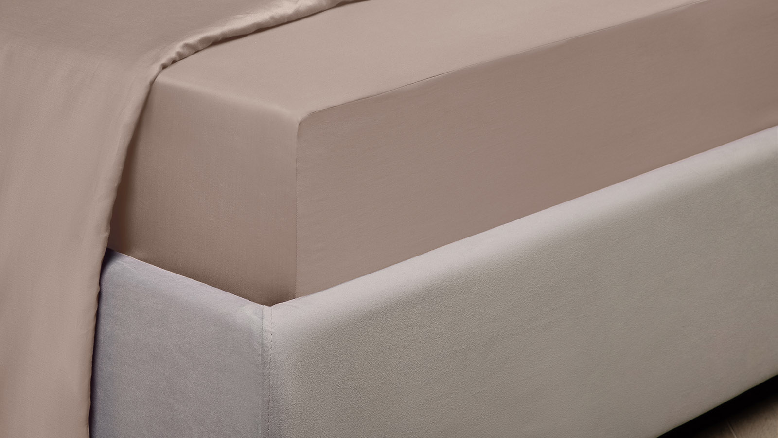 Простынь на резинке Askona Comfort Maco Sateen 2.0, цвет Кремовый 140x200 в мебель-центре Озерцо
