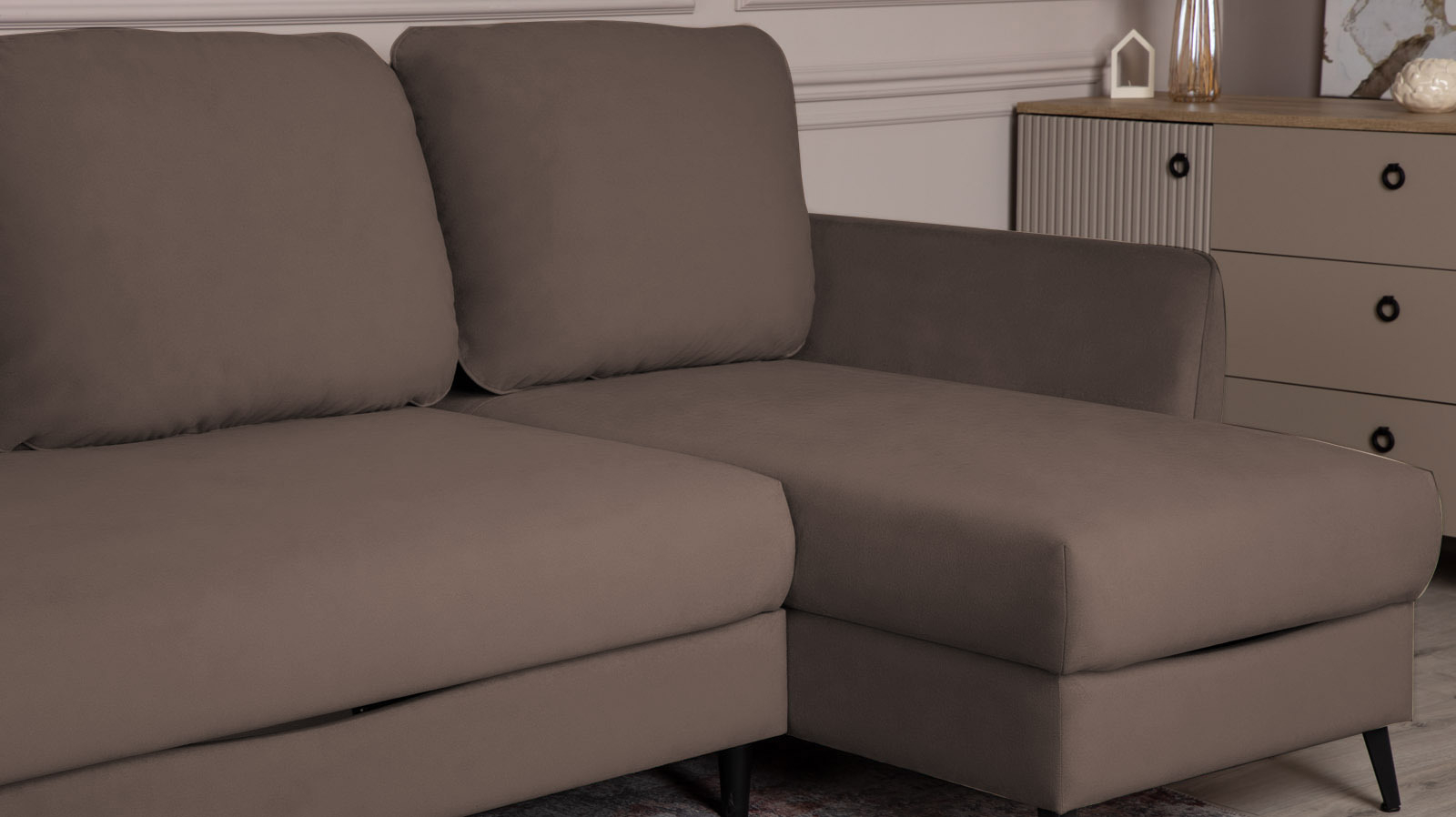 Диван -кровать угловой Laguna, Тк. Sky Velvet 02 159x245 — купить в Озерце