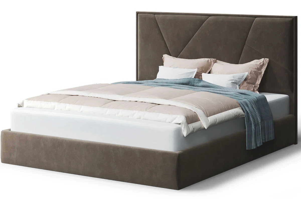 Кровать без опоры Ингрид с ПМ 140х200 (Бренди лайт 29/Коричневый) - купить в Озерце