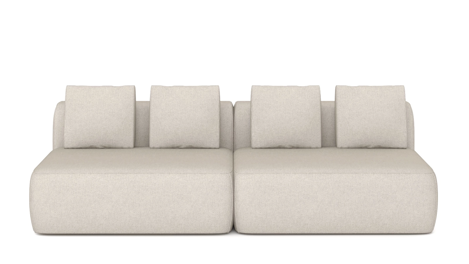 Диван модульный 2-секционный Molto 125+125 Тк. Forte 01 107x252 — купить в Озерце
