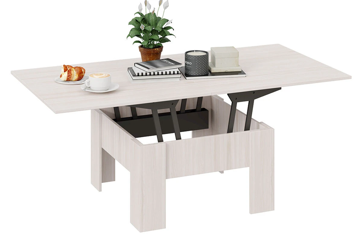 Стол журнальный тип 10 (Ясень Шимо) — Мебель-центр Озерцо