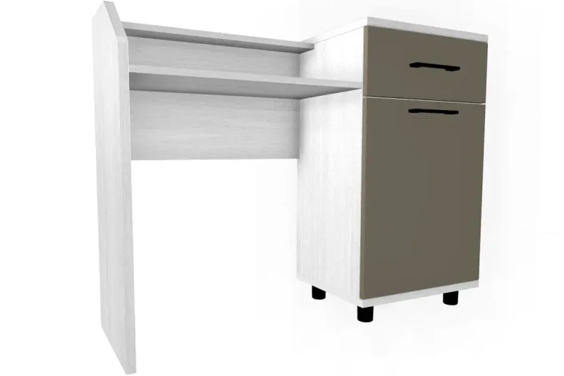 Стол туалетный СТ-5001-СЯ-ЛМ (Снежный Ясень/Латте Матовый) — Мебель-центр Озерцо