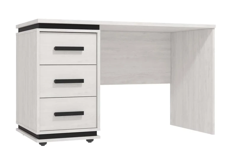 Стол письменный Oslo 84 (Бетон Пайн светлый/Черный) — Мебель-центр Озерцо