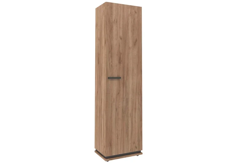 Шкаф для одежды и белья Nature 8 (Дуб табачный Craft-Черный) в мебель-центре Озерцо