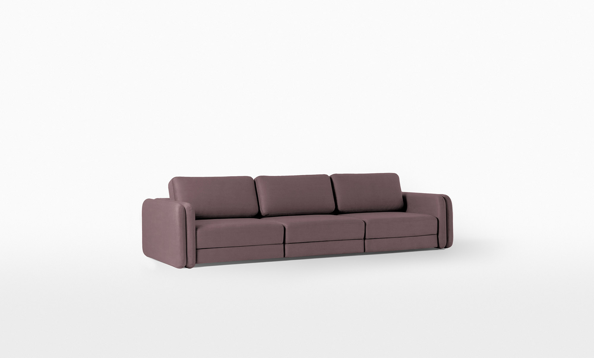 Диван Twins, 3-х секционный, ткань Casanova Lilac (ширина подлокотника:21) — купить в Озерце