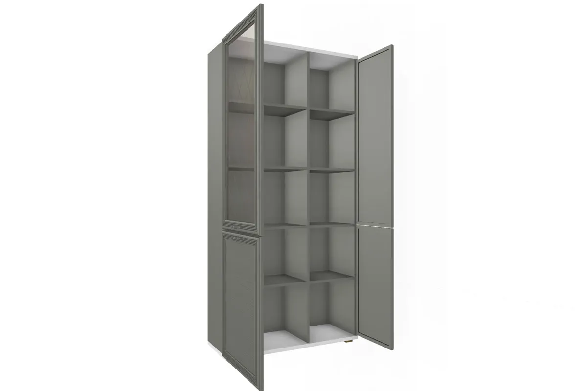 Шкаф многоцелевой ШК-1071-СЯ-СО (Снежный Ясень/Серый Оникс) в мебель-центре Озерцо