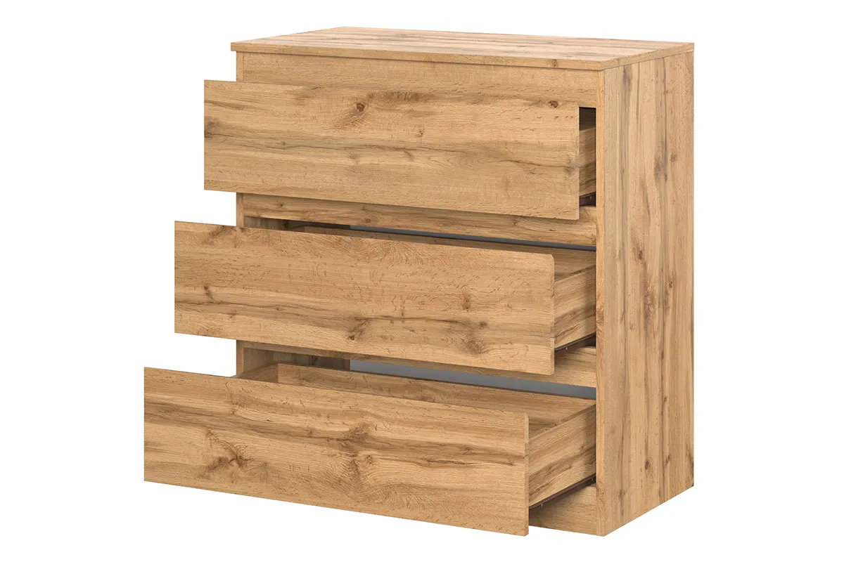 Комод Stern Т-3 (16 мм) 3 ящика Дуб Вотан (72674927) — Мебель-центр Озерцо