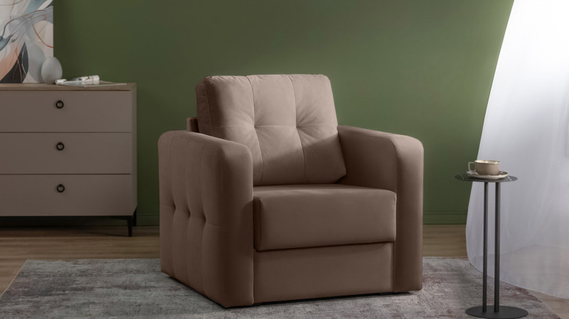 Кресло Loko Pro с широкими подлокотниками, Тк. Casanova Chocolate 85x95 — купить в Озерце