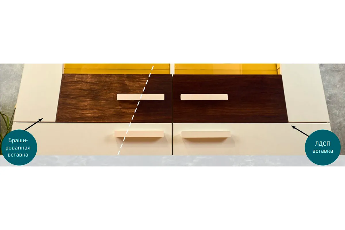 Шкаф-сервант Норвуд 22 (Белый/Орех шоколадный/ЛДСП) в мебель-центре Озерцо