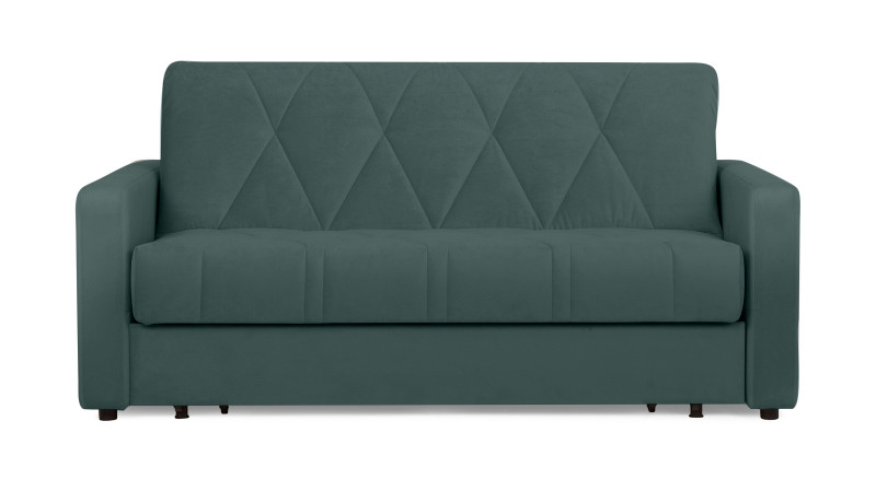 Диван - кровать Domo Pro стежка ромб, ткань Casanova Seawave 140x216 — купить в Озерце