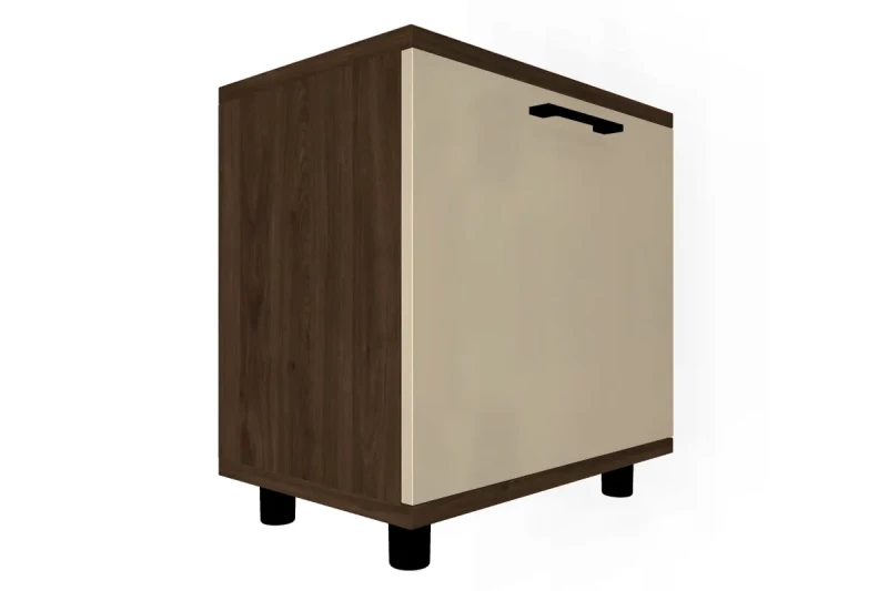 Тумба ТБ-5042-ГТ-КГ (Гикори Джексон Темный/Кашемир Глянцевый) — Мебель-центр Озерцо