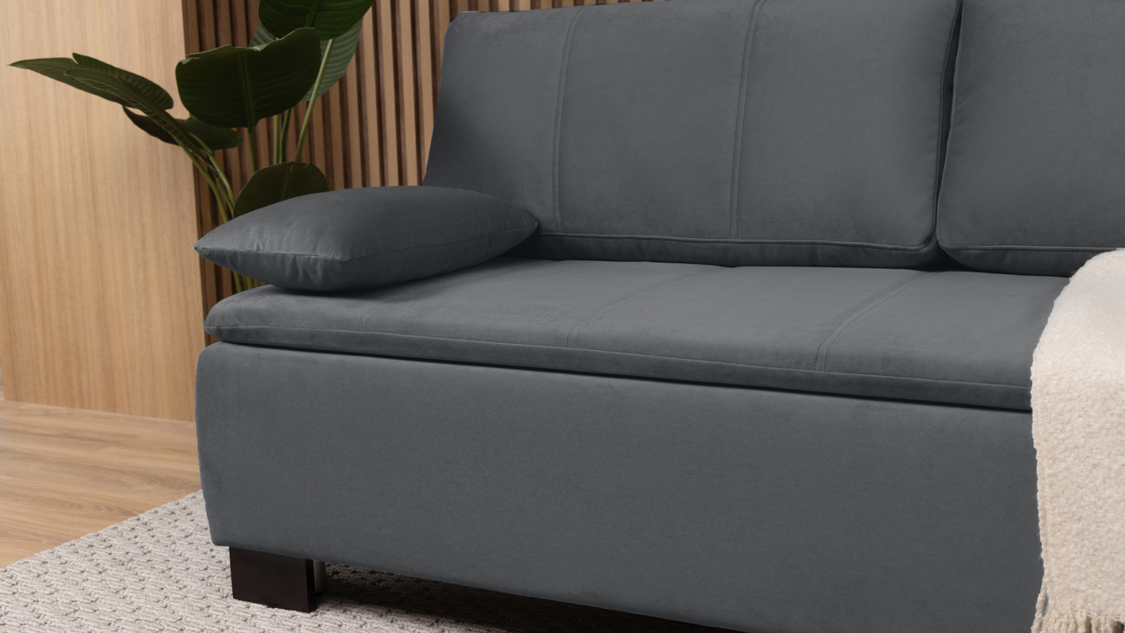 Диван Trenton Sky velvet 16 с коробом для белья 93x200 — купить в Озерце