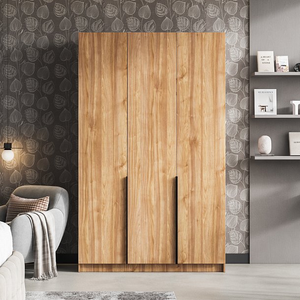 Рим 135 шкаф распашной 3Д+ящики Орех Селект в мебель-центре Озерцо