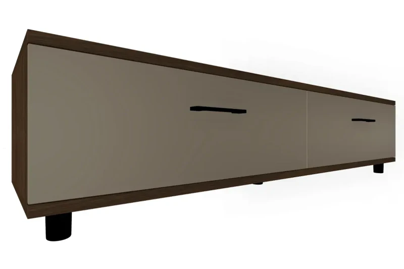 Тумба ТБ-5072-ГТ-ЛМ (Гикори Джексон Темный/Латте Матовый) — Мебель-центр Озерцо