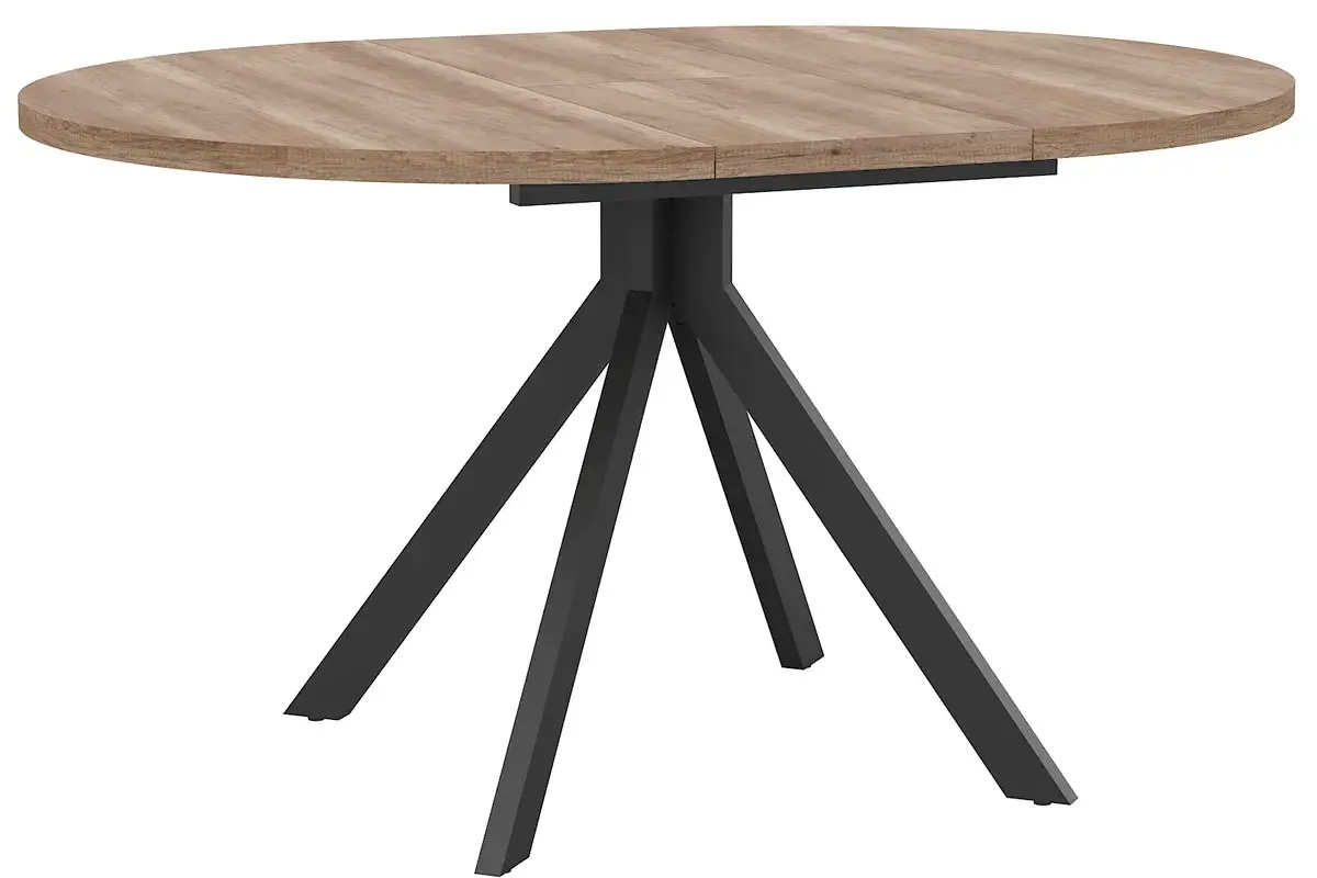 Стол раздвижной Толедо 1100+350 (Дуб Каньон/Черный) - купить в Озерце