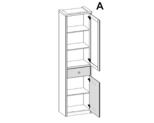 Дизель Шкаф 2D1S/D2 в мебель-центре Озерцо