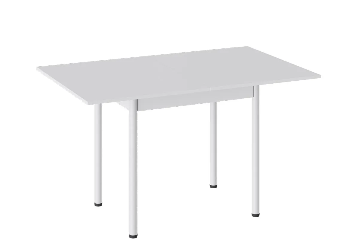 Стол Родос Тип 2 Опора d40 (Белый Муар/Белый) - купить в Озерце