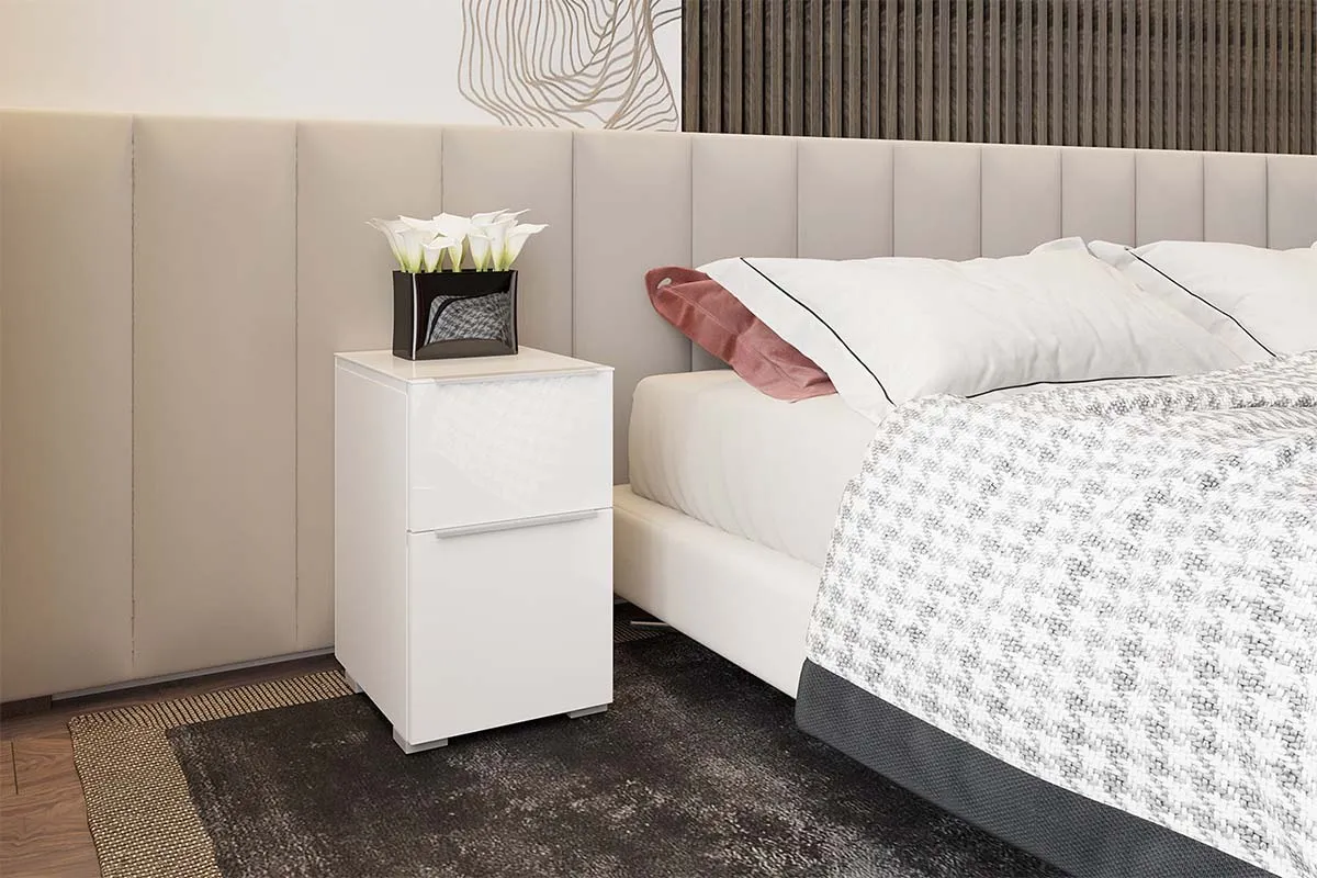 Тумба Интро 7 (Белый глянец с порами) - заказать на Ozerco.com Тумба Интро 7 (Белый глянец с порами) — Мебель-центр Озерцо