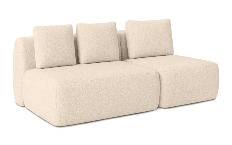 Диван модульный Мольто-2 секц-пуф 125+85-спинка 125+85-Тк. Alaska 04 107x214 — купить в Озерце