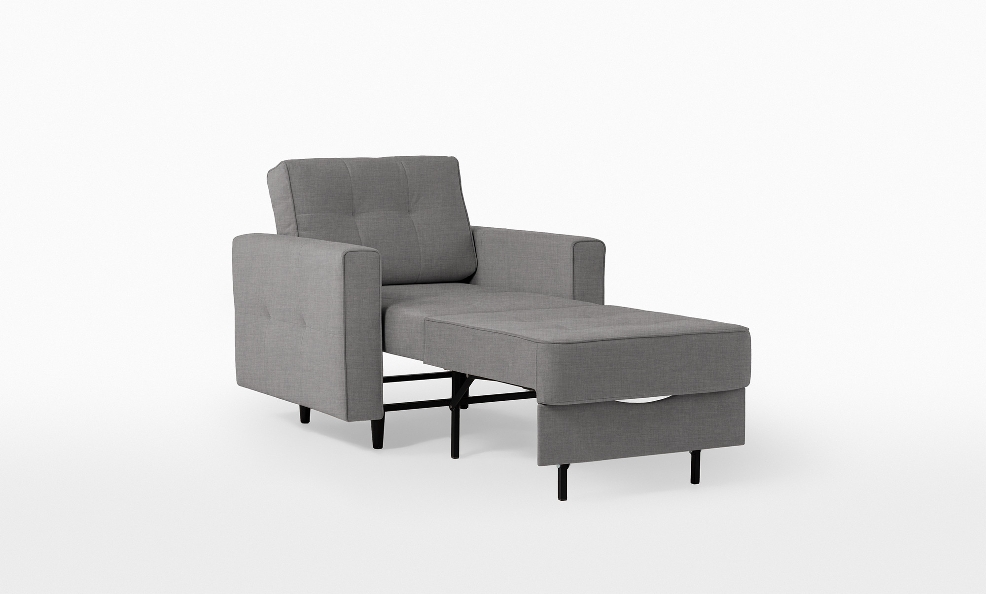 Кресло -кровать Amani Pro, ткань Lidot silver (подлокотник: 15 см) — купить в Озерце