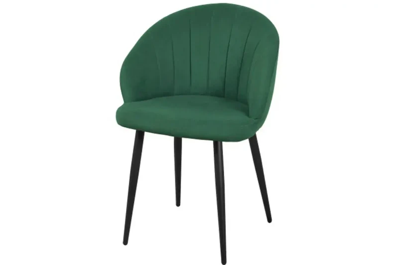 Стул Моника (Муар черный/Велюр Dream Forest (зеленый)) СРП-050 - купить в Озерце