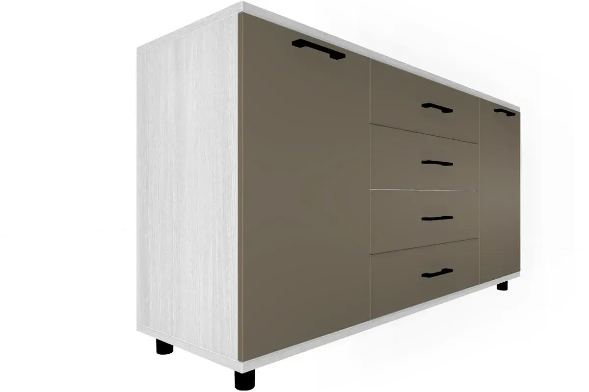 Спальня Грейс комплект 4 (Снежный Ясень/Латте Матовый) - купить в Озерце