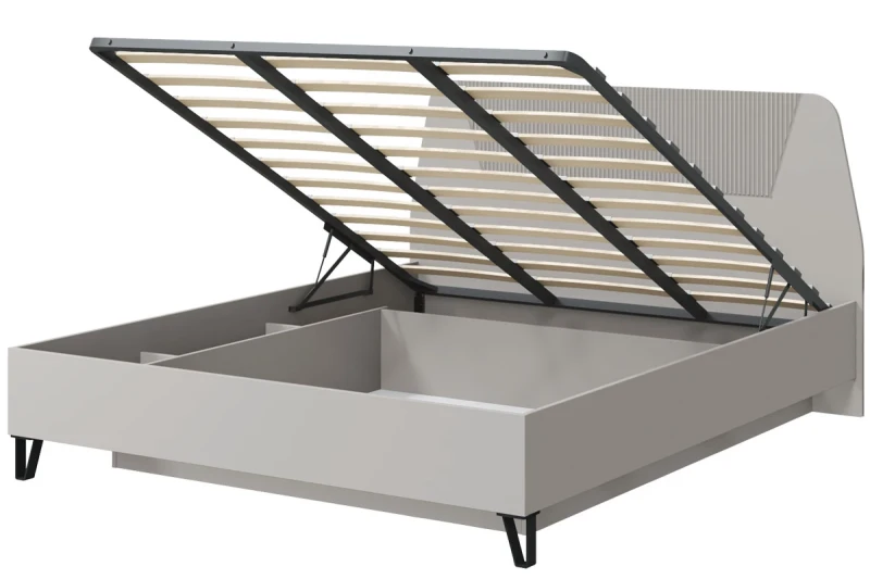 Кровать Кашемир с ПМ и бельевым ящ. 160х200 (Кашемир/Сантьяго) - купить в Озерце