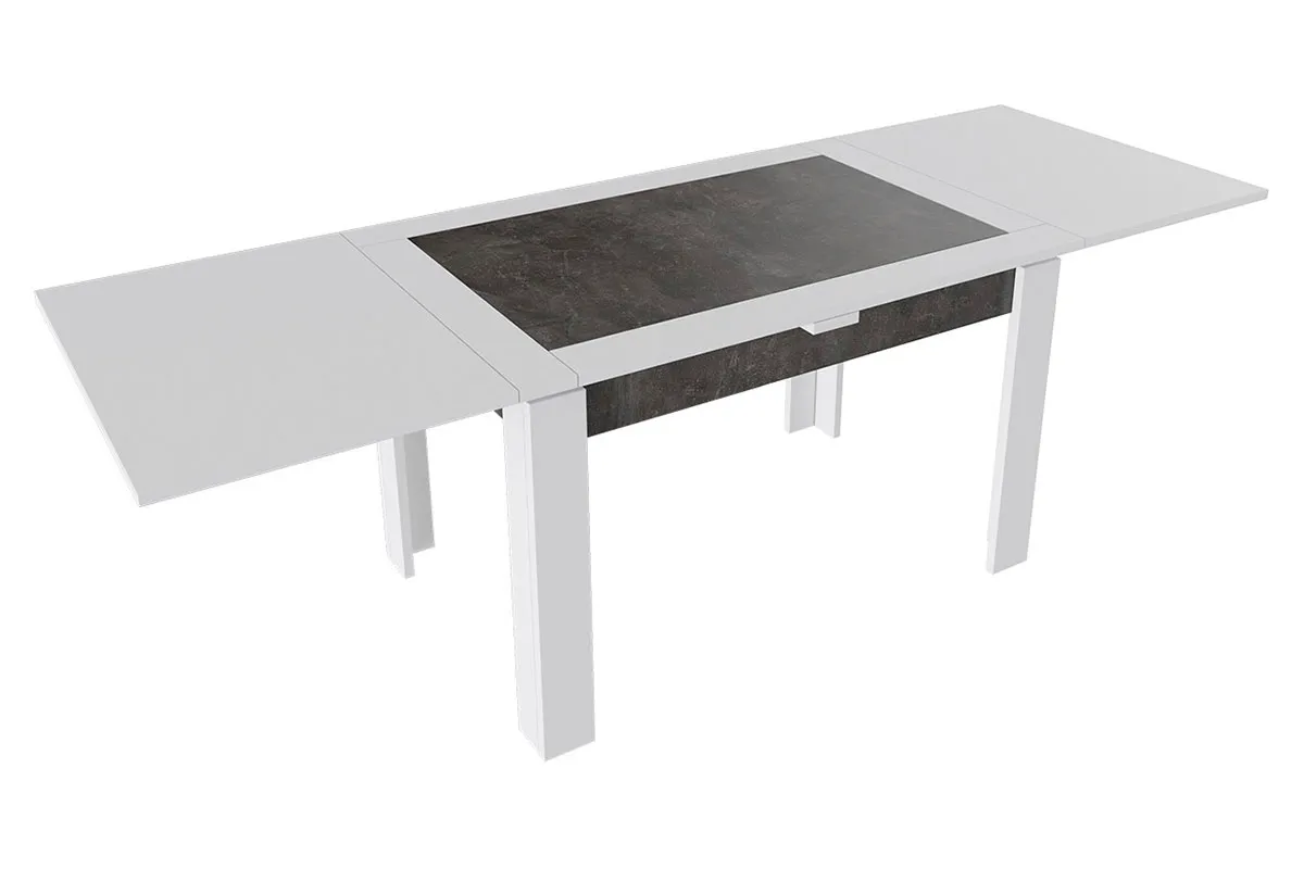 Стол раздвижной Хьюстон тип 4 (Белый/Ателье темный) - купить в Озерце