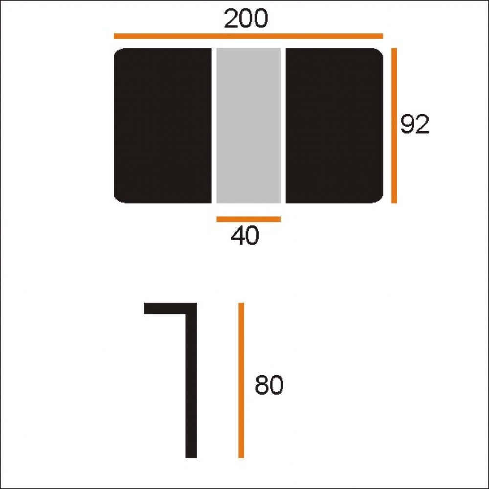 Стол ТЕОРЕМА-АВТО HPL альп.шифер/муар черный - купить в Озерце