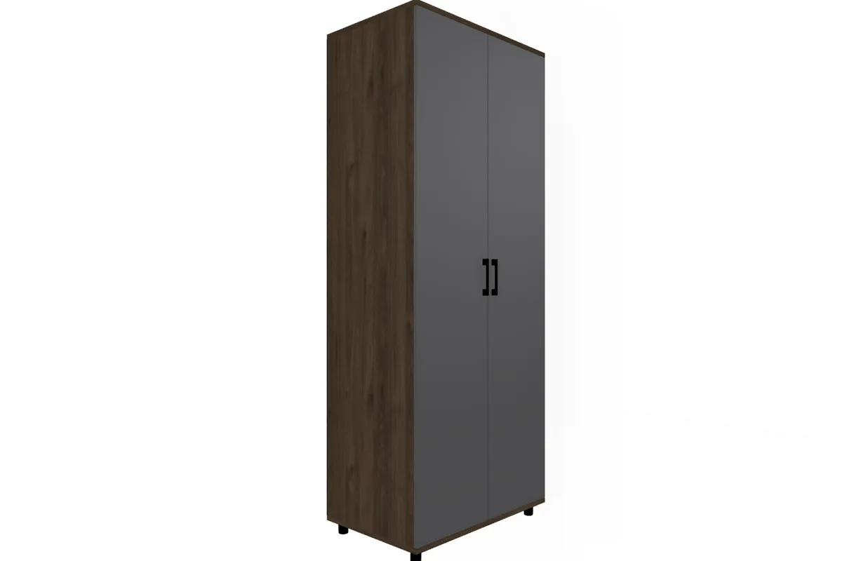 Детская Грейс композиция 1 (Гикори Джексон Темный/Антрацит Матовый) — Мебель-центр Озерцо