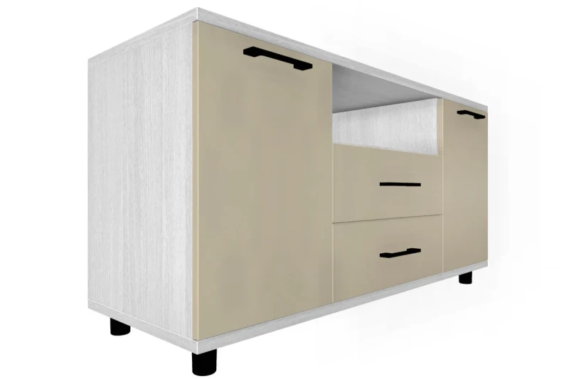 Тумба ТБ-5022-СЯ-КГ (Снежный Ясень/Кашемир Глянцевый) — Мебель-центр Озерцо