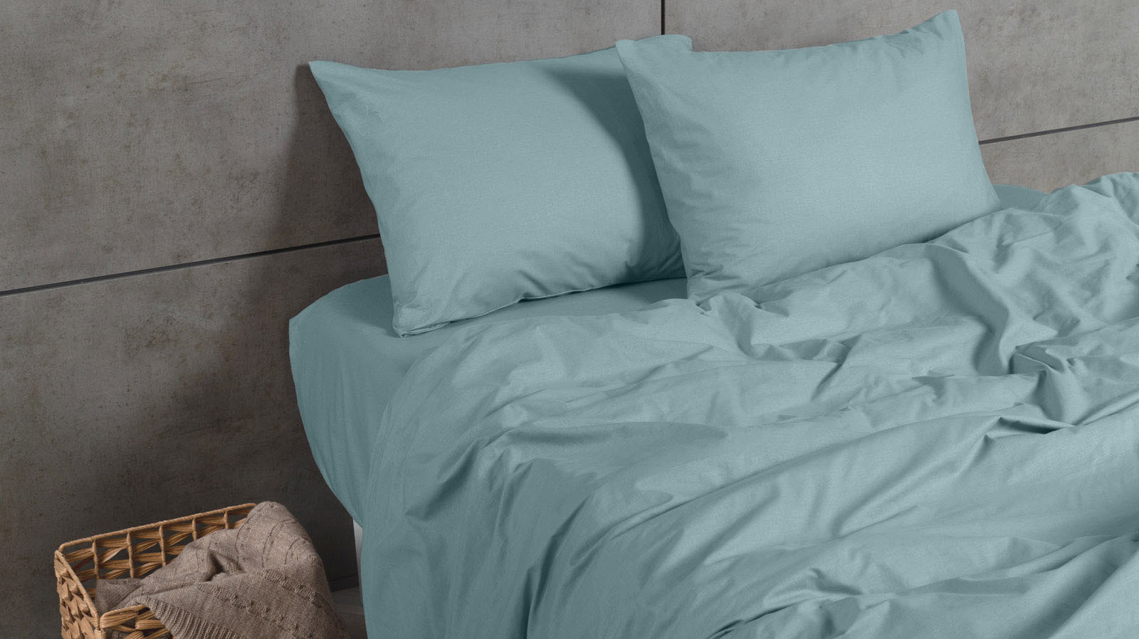 Простынь Comfort Cotton, цвет: Серо-голубой 180x200 в мебель-центре Озерцо