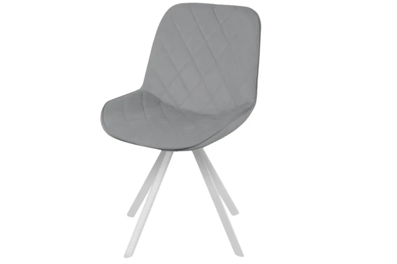 Стул поворотный Аура Стиль (Белый матовый/Лофт Сильвер светло-серый) СРП-432 - купить в Озерце