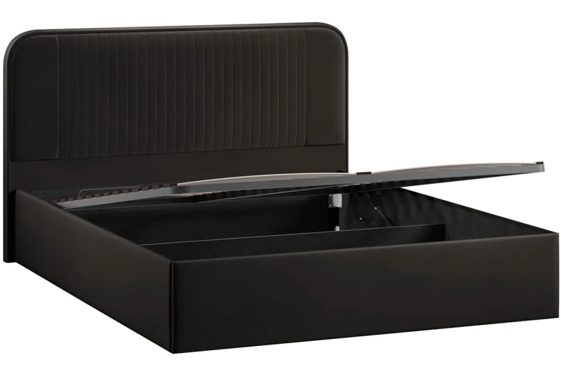 Кровать Тиффани Тип 1 с ПМ и заглушиной 160х200 (Велюр/Confetti Stone) - купить в Озерце