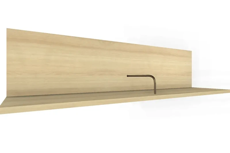 Полка ПЛ-1004 (Ясень Асахи) — Мебель-центр Озерцо