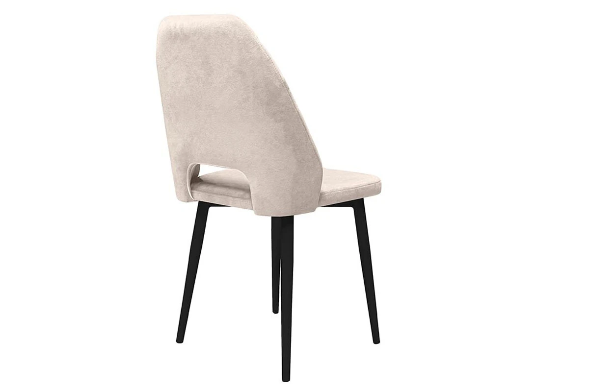 Стул Капри Исп. 2 конус Т2 (Черный муар/Велюр DREAM бежевый) - купить в Озерце