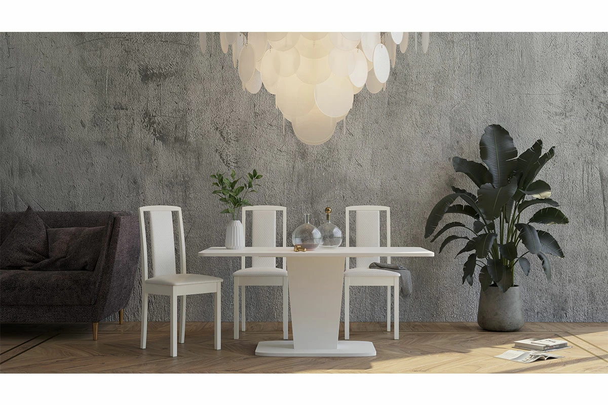 Стол обеденный раздвижной Киото-28 (Белый) - купить в Озерце